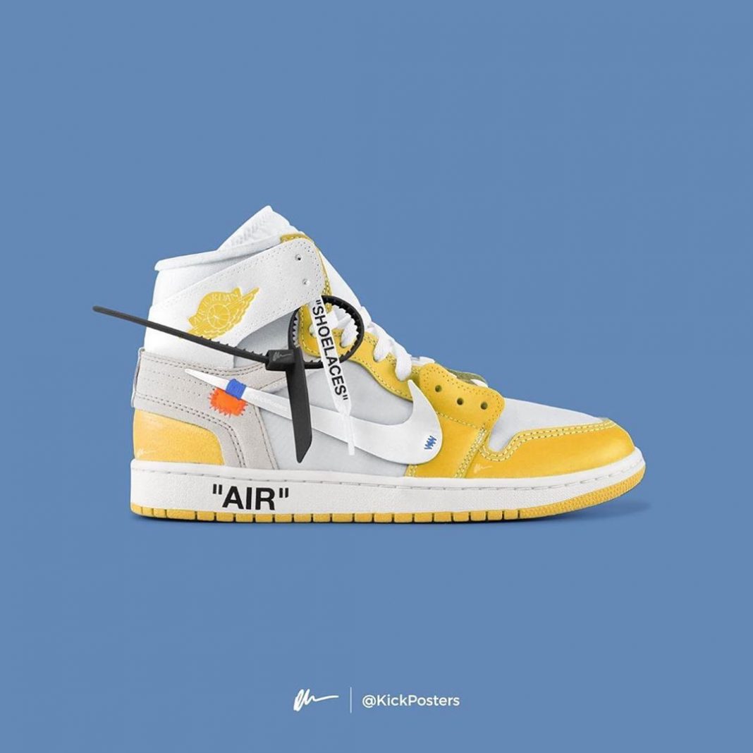 Would you cop the 'Yellow' Off-White AJ1?  @VirgilAbloh’s ‘Figures of Speech’ ex...