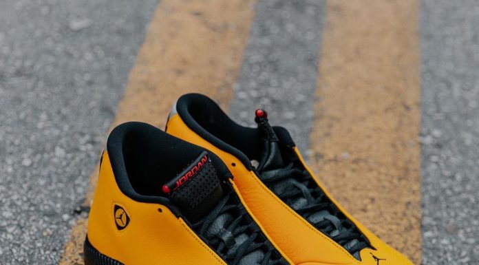 Here’s a close-up of the Air Jordan 14 SE “Reverse Ferrari.” Who copped?...