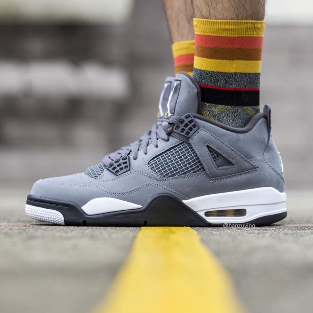 On-foot look at the Air Jordan 4 “Cool Grey.” Who’s copping? ...