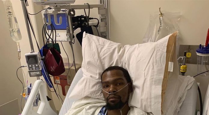 KD confirms he tore his Achilles tendon and had surgery today which was successf...