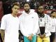 @kingjames, @antdavis23 and @kuz arrive at Summer League for Clippers-Lakers ...