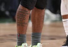 #KicksOnCourt: Kyrie Irving in the EYBL Nike Kyrie 5 today in Milwaukee.
 Gary D...