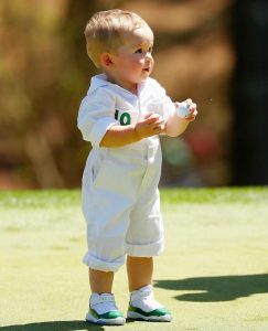 Jordan Brand laced @KeeganBradley1’s son with a pair of @TheMasters inspired Air...