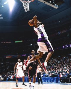In 2001, Vince Carter shelved his Red/Silver Shox BB4 PE for a White/Red renditi...