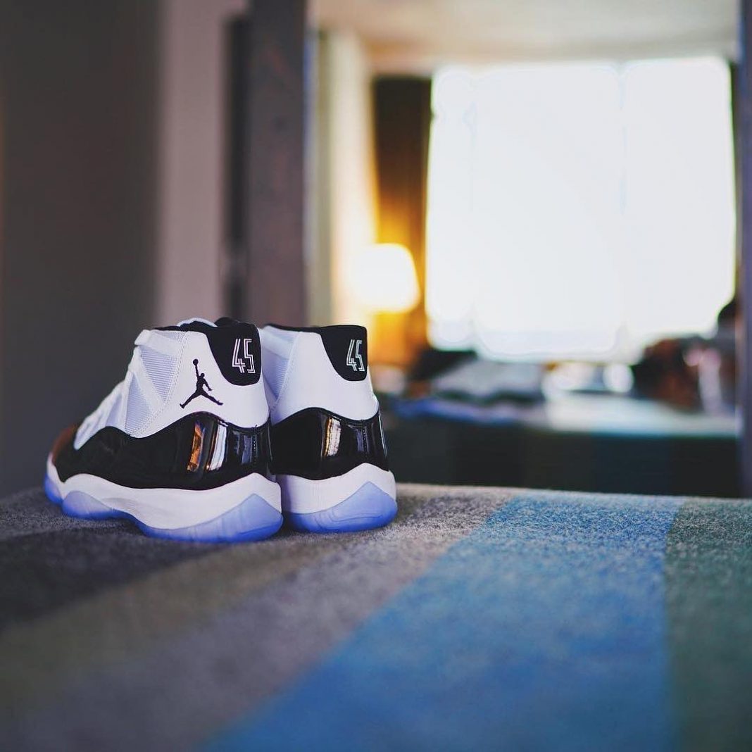 Don’t sleep in tomorrow 
Finish Line is restocking the “Concord” Air Jordan 11 s...