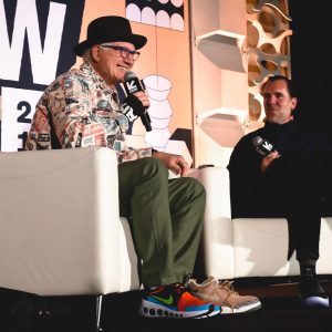 Tinker Hatfield pulled out a new Nike React sneaker at SXSW. Swipe left for a cl...